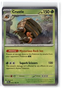 Serie Scarlet & Violet 2025 - Destined Rivals Crustle #12 Holograma raro - Imagen 1 de 2