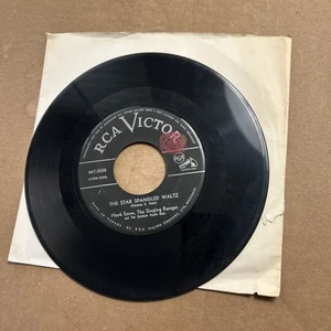 Hank Snow Marriage Vow/The Star-Spangled Banner Rca Victor 45 Singing Ranger - Picture 1 of 3
