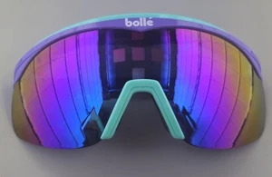 Vintage 1980s Bolle Chrono Sunglasses Purple Teal France Chronoshield RARE Color - Picture 1 of 5