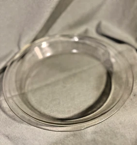 Vintage 50er Ära 9" Klarglas Pyrex #209 Tortenplatte/Schüssel rund, 1,5" tief - Bild 1 von 2