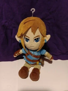 The Legend of Zelda Breath of the Wild Plush LINK 2017 Stuffed Doll 11" Clean VG - Picture 1 of 5