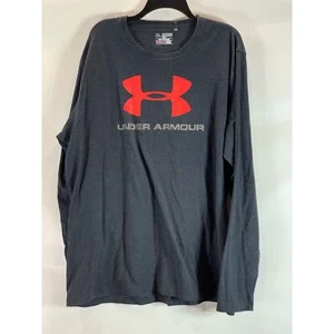 UNDER ARMOUR Herren anthrazit lockere Passform Grafik Rundhals Langarm T-Shirt GR.3XL - Bild 1 von 9
