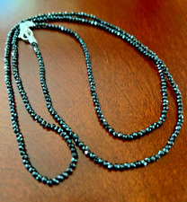 Elegant John Hardy Jai 18" Black Spinel Sterling Silver Necklace Classy!