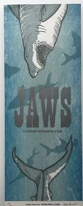 Spielberg's Jaws by Just a Jar letterpress and woodcut! - Picture 1 of 2
