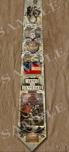Army of Tennessee Confederate States Army American Civil War themed neck tie - Picture 1 of 1