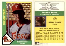 Brian Fisher 1990 CMC Tucson Toros #24 Card *AutographDen*
