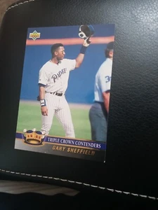 1993 Upper Deck Triple Crown #TC8 Gary Sheffield San Diego Padres - Picture 1 of 2
