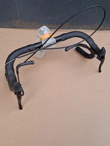 Retro NOS Win Kusuki Road Handlebar with Stem and Shimano Exage Brake Levers - Picture 1 of 12