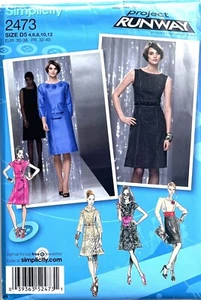 Simplicity Pattern 2473  Misses Dress  Slim or Flared Skirt  Szs: 4-12  UC/FF - Picture 1 of 4