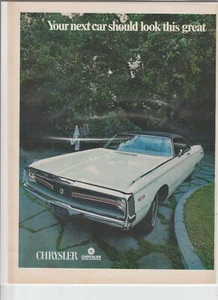 Original 1970 Chrysler Magazine Ad "Your Next Car should Look this Great" - Picture 1 of 1