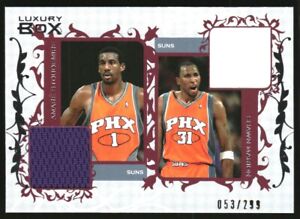 2006-07 Topps Luxury Box Courtside Relics Dual #SM Amare Stoudemire Shawn Marion