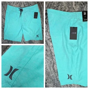 Hurley Phantom O&O Cross Dye Board Shorts Men’s Size 31 Surf Swim Trunks Aqua - Picture 1 of 10