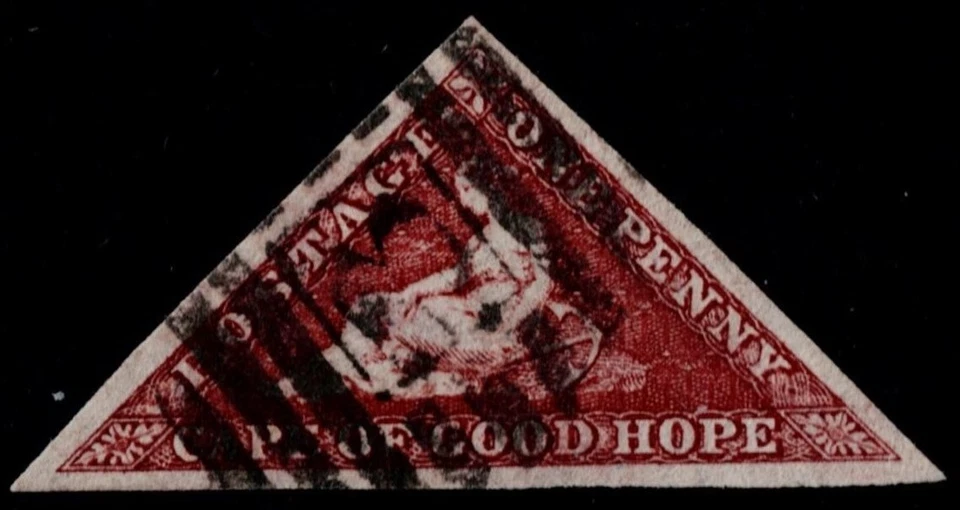 Cabo de Buena Esperanza 1863 1d Marrón Profundo-Rojo SG 18b 3m Limpio Cancelación VFU Cat. 350,00 £ Foto 1 de 1