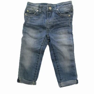 7 For All Mankind The Skinny Crop & Roll Jeans SIZE 4T - Picture 1 of 4
