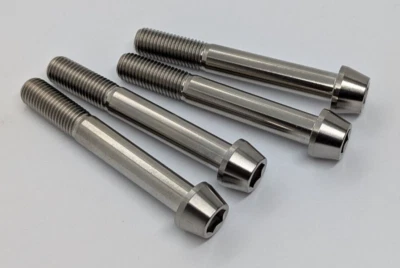 Kawasaki ZX636 Titanium front brake caliper bolt kit 03-06 Ti taper socket - Image 1 of 4