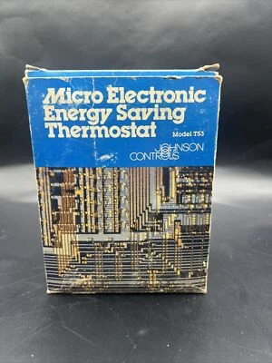 New Vintage Johnson Controls Micro Electronic Energy Saving Thermostat Model T53 - Image 1 of 4