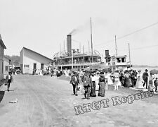 Steamship Kirby at Put-In-Bay Dock Ohio Photo Year 1904