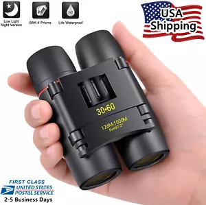 30x60 Small Compact Binoculars for Bird Watching Outdoor Hunting Travel Hiking - Picture 1 of 32