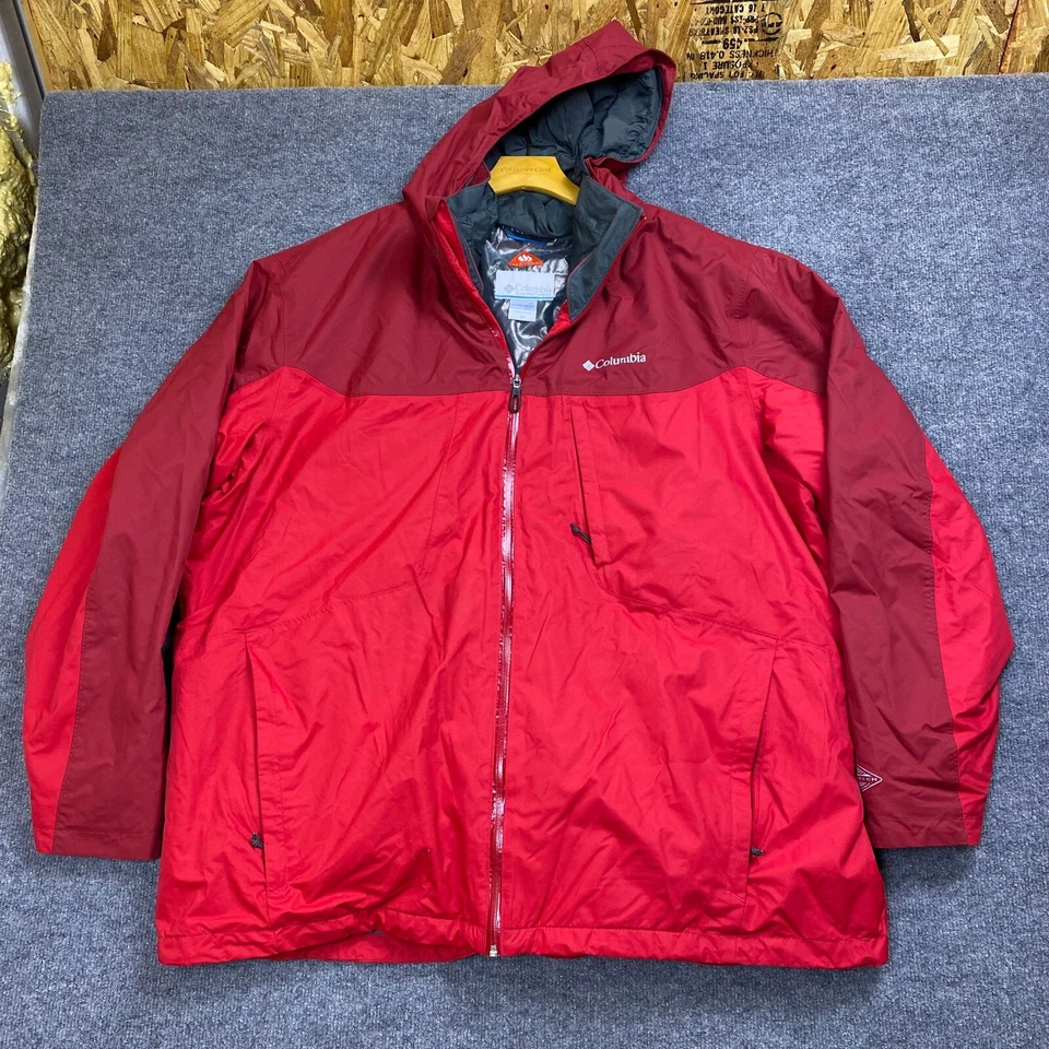 Columbia Jacket Men's Size 3X Red Whirlibird Interchange 3 IN 1 - Image 1 of 4