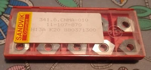 10 pcs Sandvik CNMA 432 H13A milling inserts modified hexagonal CNMA 120408 H13A - Picture 1 of 2