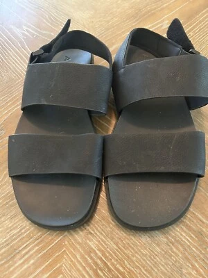 Sandalias Aldo de doble correa negras para mujer talla 11 Foto 1 de 4