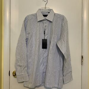 NWT Giorgio Armani Men’s Pinstriped Dress Shirt! Size 17-42. 