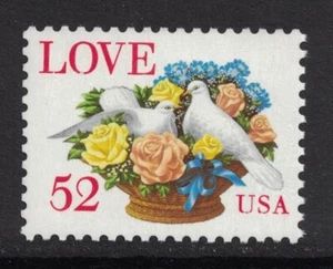 Scott 2815- LOVE, Dove and Roses- MNH 52c 1994- mint unused stamp - Picture 1 of 1
