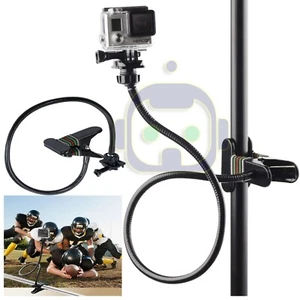 Extra long Jaws Flex Clamp Mount + Adjustable Neck Gopro Hero 6 5 4 3 2 Camera - Picture 1 of 8