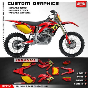 Motorcycle Stickers Adhesive Decals Plastic Kit for CRF450R 2005 2006 2007 2008 - Picture 1 of 9