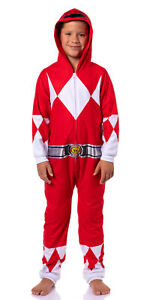 Power Rangers Boy's All Character Union Suit Costume Sleep Pajama