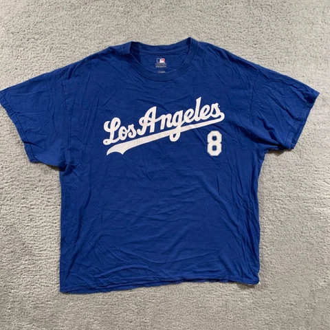 MLB Los Angeles Dodger Manny Machodo Blue XL Short Sleeve T Shirt Mens Cover