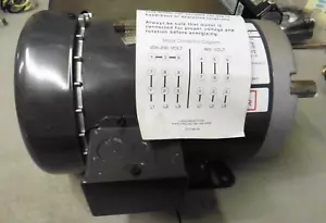 NEW EMERSON US MOTORS T1E3DHZ / P63EKB-3715 1 HP TEFC MOTOR 208-230/460 1140 RPM - Picture 1 of 4