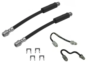A1291 Brake Hoses Pipes & Clips Rear Fits VW Golf MK5 MK6 Audi A3 TT Touran - Picture 1 of 4