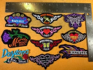 U7-60 MOTORCYCLE PATCH - LOT OF 10 - MIXED BIKE WEEKS - Picture 1 of 2