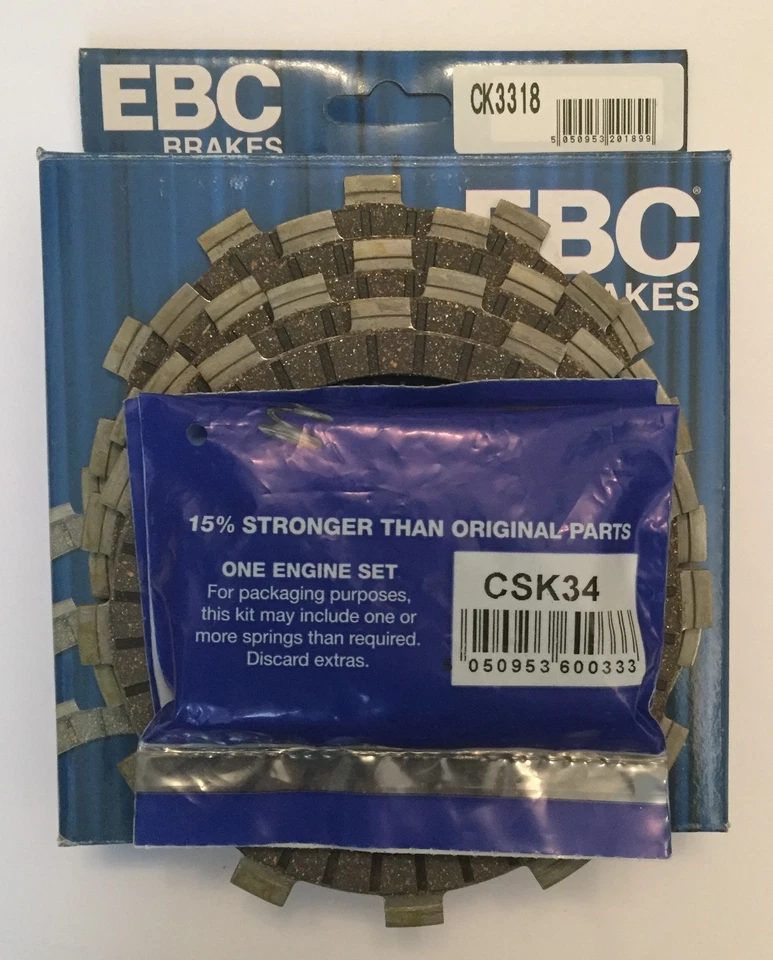 Placas de fricción y resorte de embrague de alta resistencia EBC para SUZUKI GN125 1982 a 2011 Foto 1 de 1
