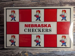 Nebraska Cornhuskers Collegiate Checkers Board Game - Big League Promotions - Picture 1 of 3