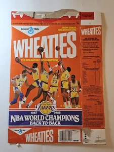 1988 Wheaties 1987-1988 NBA WORLD CHAMPIONS LAKERS Cereal Box Flat - Bild 1 von 12