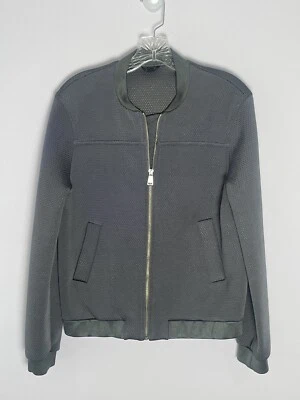 TopShop Zip Up Streetwear Neoprene Stretch Jacket Fully Lined Pockets EUC - Imagem 1 de 4