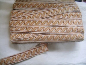Galon Passementerie (réf 3542) 3,7 cm de largeur neuf - Vendu au mètre - Picture 1 of 1