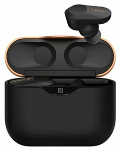Sony WF-1000XM3 Bezprzewodowe zestawy słuchawkowe z redukcją hałasu Czarna faktura VAT - Zdjęcie 1 z 4