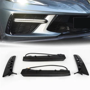 Barras de luz LED con bisel de parrilla DRL luces antiniebla para CORVETTE C8 Stingray 2020-2023 - Imagen 1 de 18
