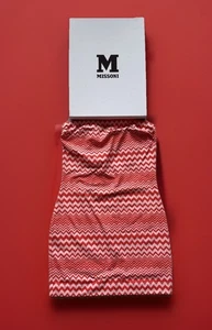 Missoni Zig Zag Pattern Mini Dress Bandeau Neck Size Medium New Original Box - Picture 1 of 11