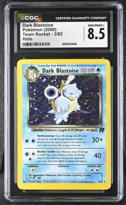 CGC 8.5 Dark Blastoise 3/82 Holo Team Rocket Pokémon Card - Image 1 of 2