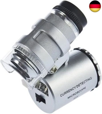 TRIXES Mini 60X Jewellery Loupe Lighted Magnifier Microscope