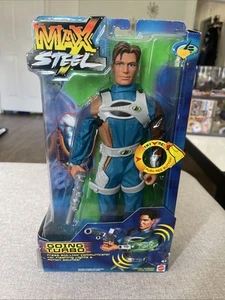 Figura de acción rara Mattel Max Steel Going Turbo 12" 2001 Mission Urban Siege - Imagen 1 de 6