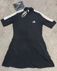 Vestido de golf Adidas para mujer L negro con pantalones cortos hecho con naturaleza IK4386 NUEVO CON ETIQUETAS $110 - Imagen 1 de 12