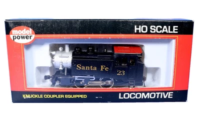 Model Power HO Scale ATSF Santa Fe #23 0-4-0 Switcher Steam Engine 96500 NIB - Image 1 of 3