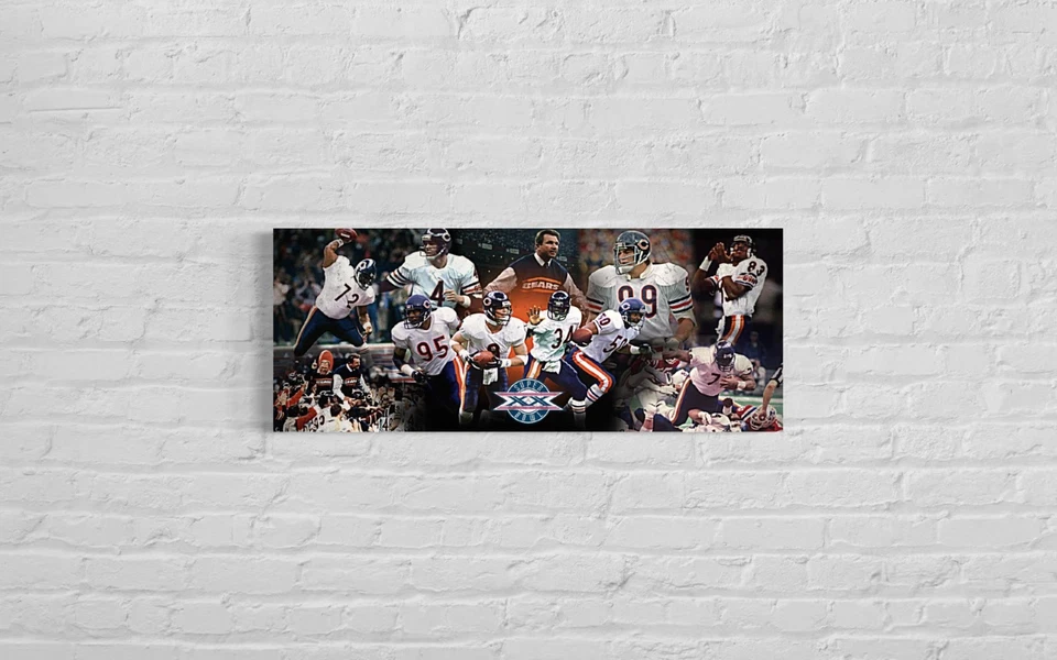 Impresión en lienzo del Campeonato del Superbowl de los Chicago Bears | Arte de pared deportivo Foto 1 de 1