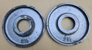 IVANKO Olympic TWO 2.5lb weight plates pounds gym 5lb total - Picture 1 of 2