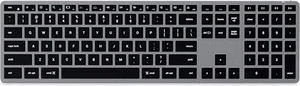 Satechi Slim X3 Bluetooth Backlit Keyboard for Mac, X3, Space Gray - Picture 1 of 6